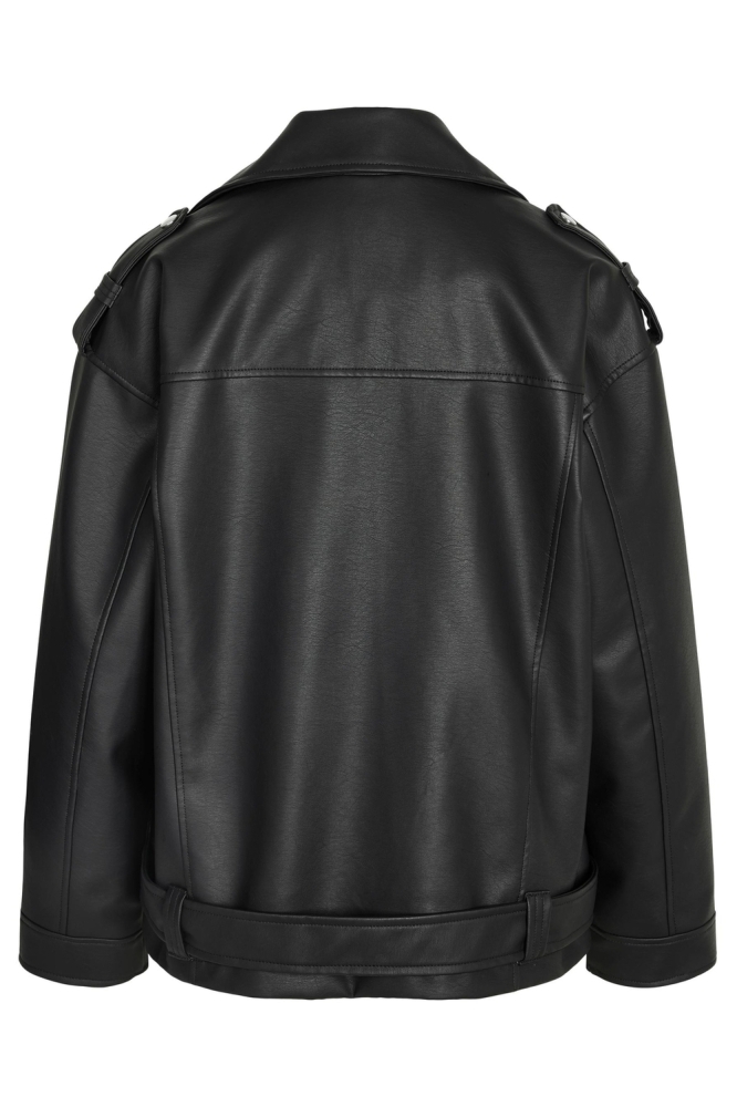 NMPAULINA OVERSIZE BIKER JACKET NOO 27027014 Black